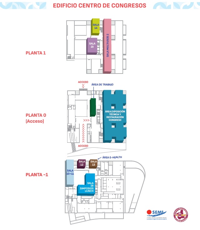 Plano del Centro de Congresos SEMI 2026